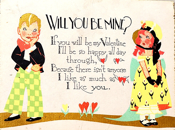 Be Mine Vintage Valentine 1926
