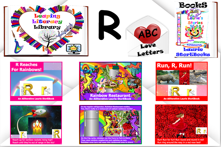 We love Letter R! Alliteration Celebration Laurie StorEBooks!