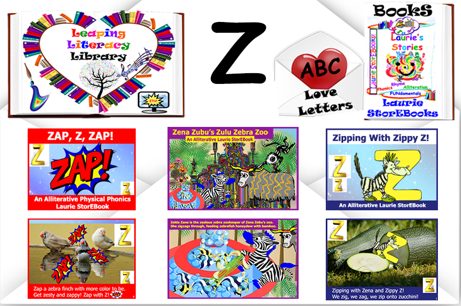 We love Letter Z! Alliteration Celebration Laurie StorEBooks!